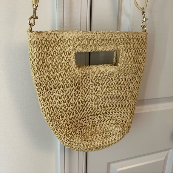 Universal Thread Tan Woven Crossbody Bag - Picture 2 of 3